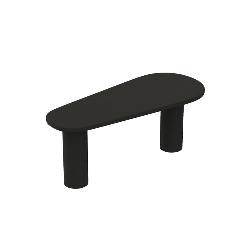 Scrivania scritta in bianco / nero industriale artificiale in legno da ufficio