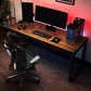 Solid Wood Industrial Writing Desk rechthoekig hout gaming bureau voor thuis
