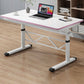 Rectangle Adjustable Office Table Modern Wooden Writing Desk Pink Clearhalo 'furn' 'furn_office_desk' 'Furniture' 'Office Desks' 'Office Furniture' 'office_desk' 6210757