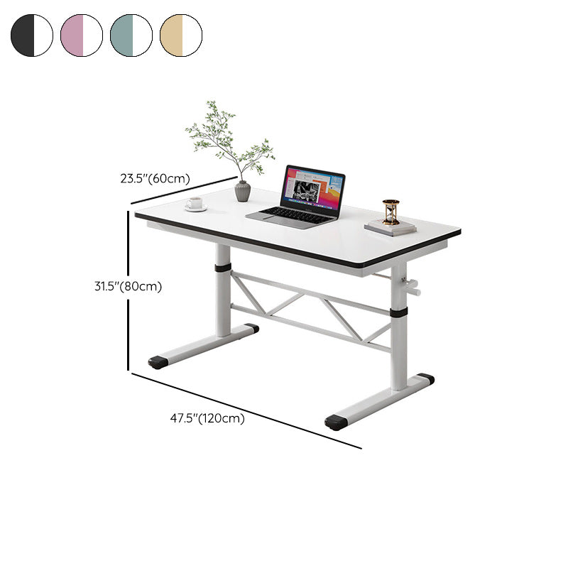 Rectangle Adjustable Office Table Modern Wooden Writing Desk Clearhalo 'furn' 'furn_office_desk' 'Furniture' 'Office Desks' 'Office Furniture' 'office_desk' 6210770