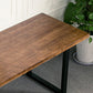 Industrial Natural Rectangular Office Desk Solid Wood Writing Desk for Home