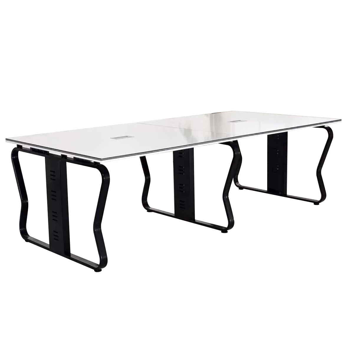 Moderne stijl kantoortafel rechthoek vorm houten vergaderbalie