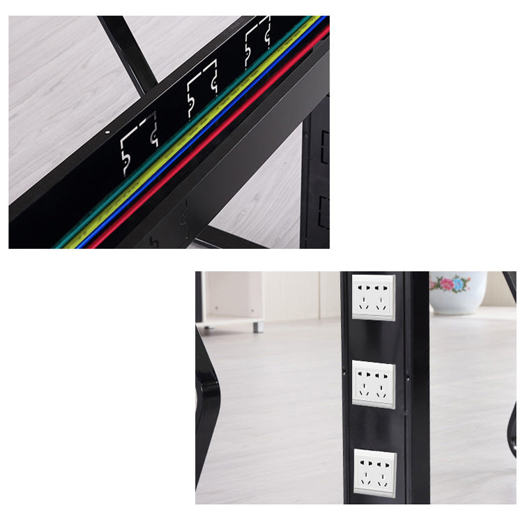 Moderne stijl kantoortafel rechthoek vorm houten vergaderbalie