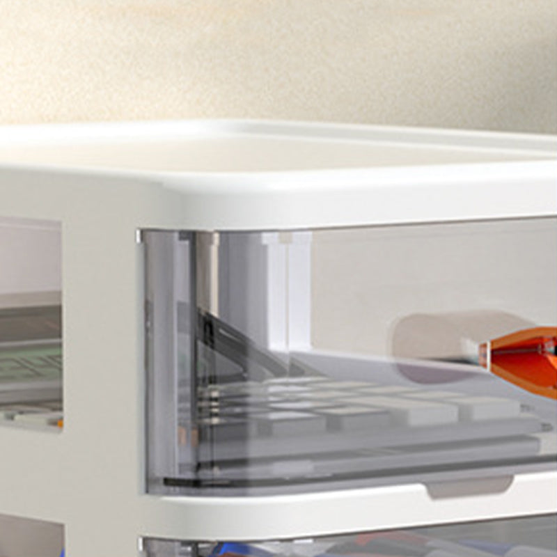 Cassetti di mobili trasparenti in plastica moderna mobile verticale moderno