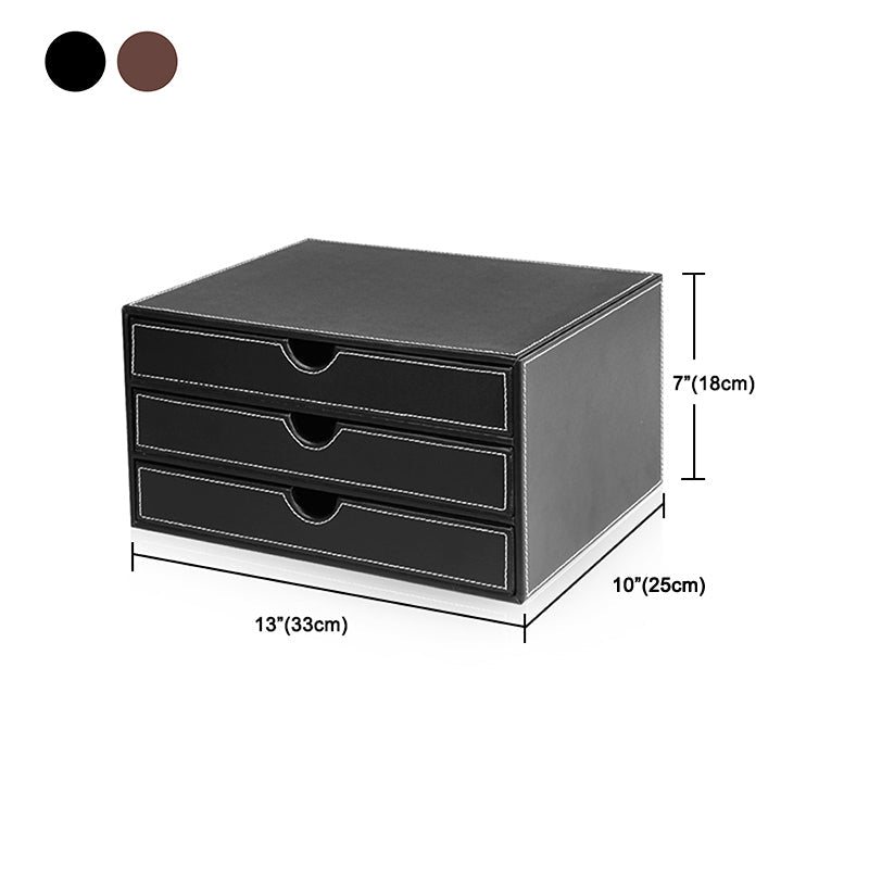 Mid-Century Modern File Cabinets Solid Wood Frame PU Leather Horizontal File Cabinet Clearhalo 'Filing Cabinets' 'filling_cabinets' 'furn' 'furn_filling_cabinets' 'Furniture' 'Office Furniture' 6210947