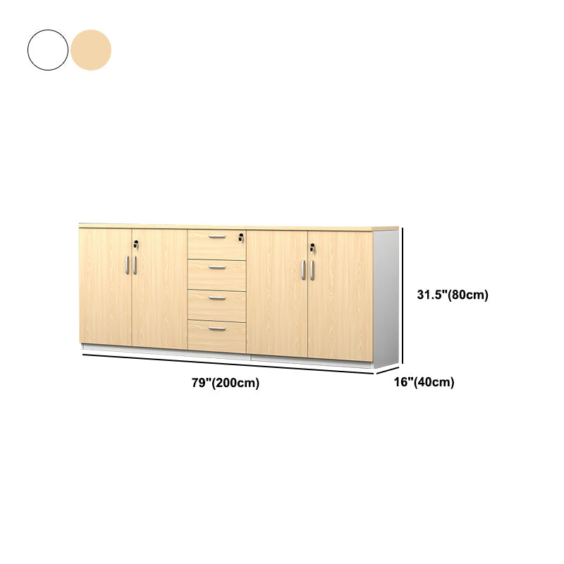 Gabinete de archivo de madera Gabinete contemporáneo con almacenamiento para el hogar u oficina