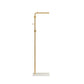 Modern Metal Coat Hanger Free Standing Coat Rack with Marble Bottom