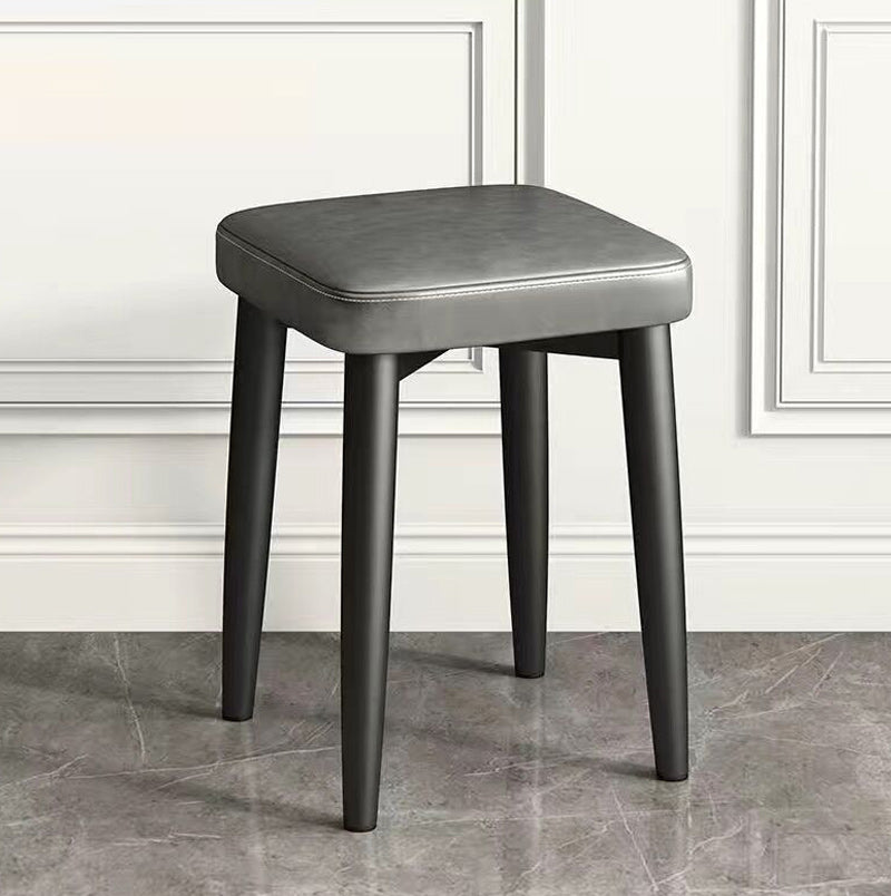 Contemporary Grey Standard Scratch Resistant Standard for Drawing Room Heather Gray 1 Piece Clearhalo 'furn' 'furn_ottomans_poufs' 'Furniture' 'Living Room Furniture' 'Ottomans & Poufs' 'ottomans_poufs' 6211287