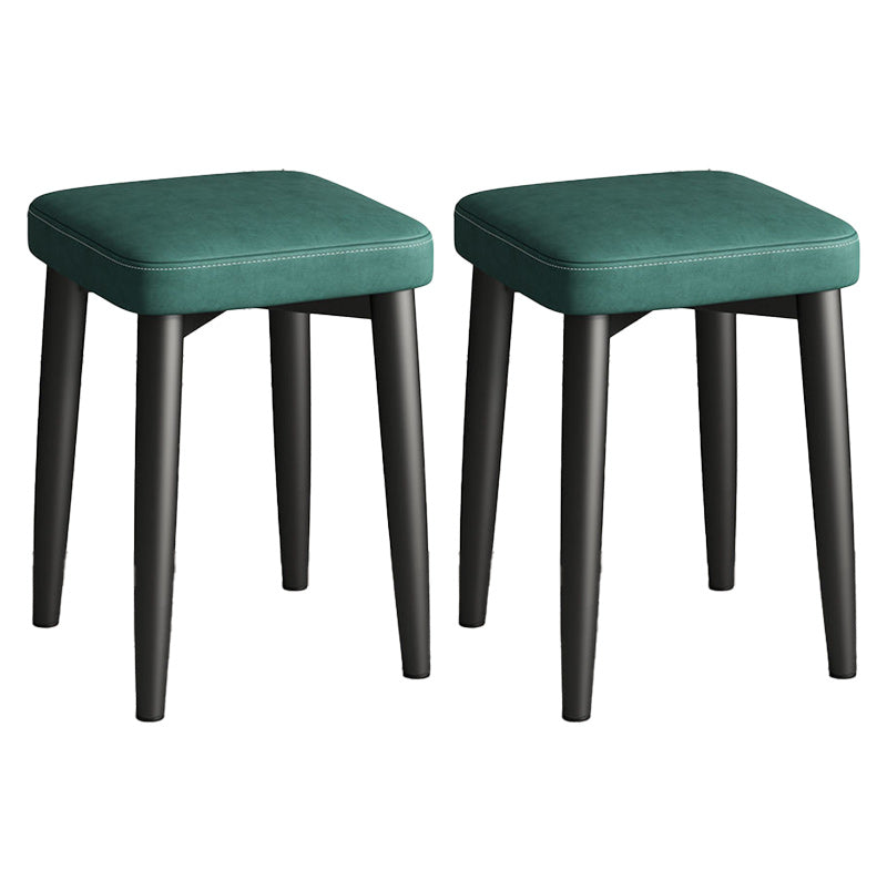 Contemporary Grey Standard Scratch Resistant Standard for Drawing Room Blackish Green 2 Piece Set Clearhalo 'furn' 'furn_ottomans_poufs' 'Furniture' 'Living Room Furniture' 'Ottomans & Poufs' 'ottomans_poufs' 6211291