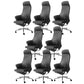 High-back Managers Chair Tilt Mechanism Office Chair with Swivel Casters