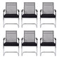 24"W Contemporary Office Chair Breathable Air Grid Upholstered Desk Chair 6 Piece Set Beige Clearhalo 'furn' 'furn_office_chair' 'Furniture' 'Office Chairs' 'Office Furniture' 'office_chair' 6212051