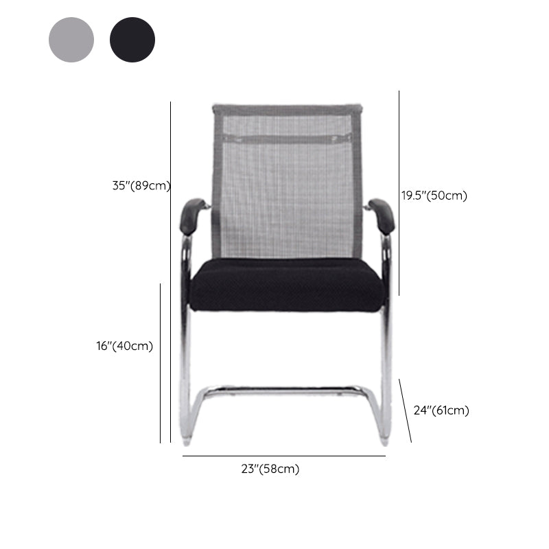 24"W Contemporary Office Chair Breathable Air Grid Upholstered Desk Chair Clearhalo 'furn' 'furn_office_chair' 'Furniture' 'Office Chairs' 'Office Furniture' 'office_chair' 6212060