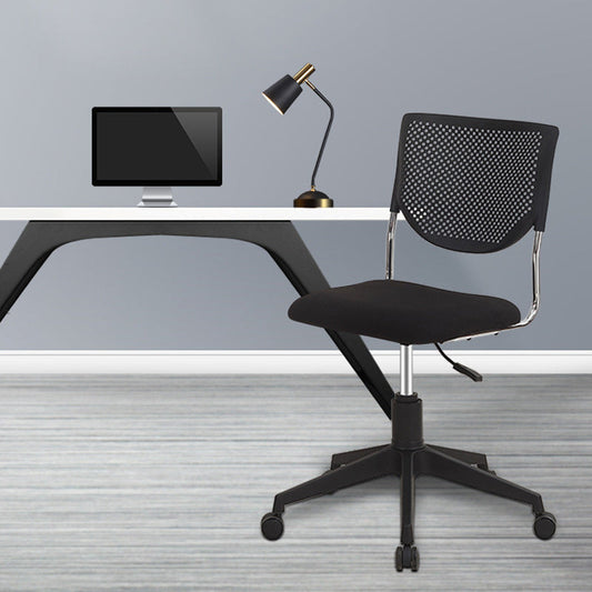 Sedia da ufficio regolabile a metà schiena sedia girevole contemporanea con ruote