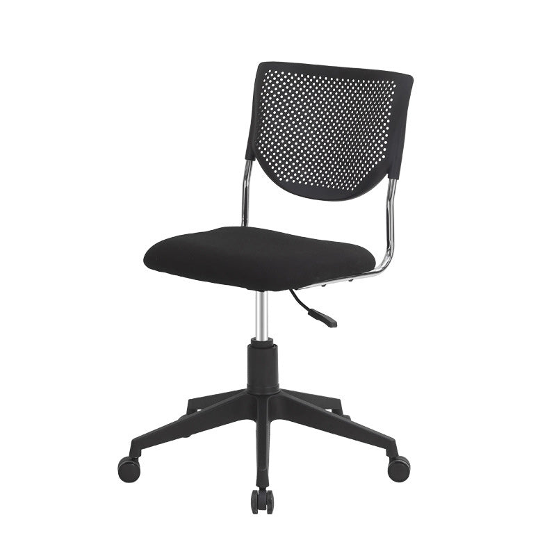 Verstellbarer Bürostuhl mit mittlerer Rückenlehne, moderner Drehstuhl mit Rollen