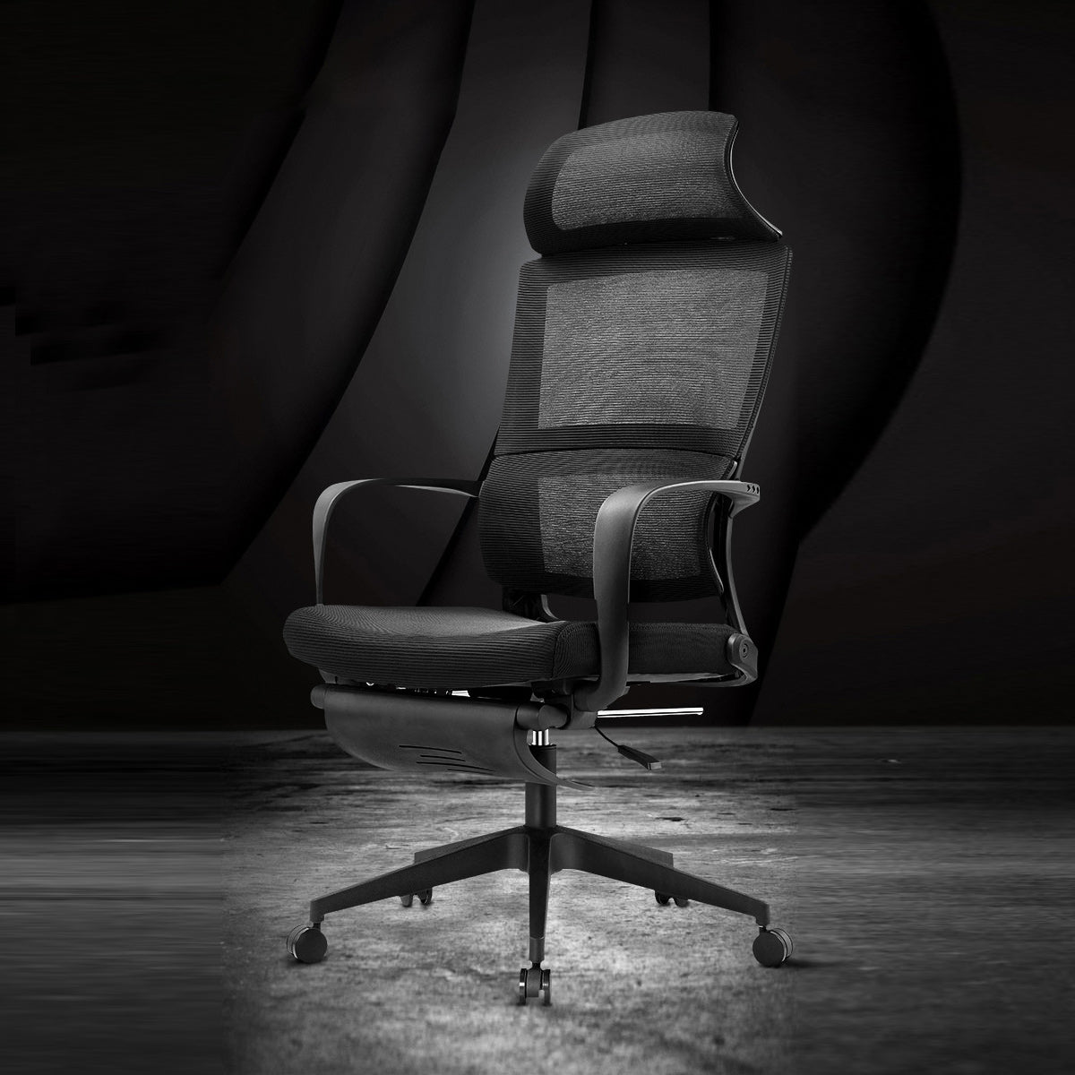 Contemporary Arm Chair Fixed Arms Adjustable Seat Height Swivel Office Chair Clearhalo 'furn' 'furn_office_chair' 'Furniture' 'Office Chairs' 'Office Furniture' 'office_chair' 6212094