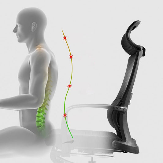 Sedia a braccio contemporaneo ad armi fissa altezza regolabile sedile sedia da ufficio girevole