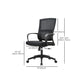 Contemporary Arm Chair Fixed Arms Adjustable Seat Height Swivel Office Chair Clearhalo 'furn' 'furn_office_chair' 'Furniture' 'Office Chairs' 'Office Furniture' 'office_chair' 6212111