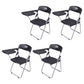 Mid-Back Conference Chair Contemporary Ergonomic Office Chair Black 4 Piece Set Clearhalo 'furn' 'furn_office_chair' 'Furniture' 'Office Chairs' 'Office Furniture' 'office_chair' 6212113