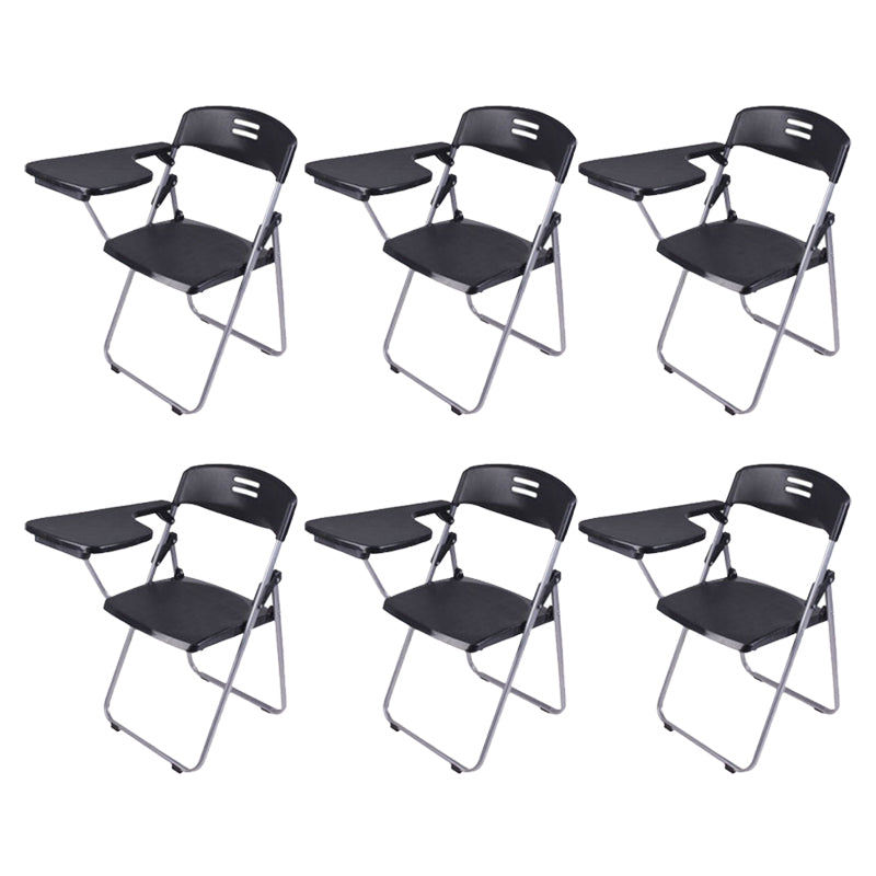 Mid-Back Conference Chair Contemporary Ergonomic Office Chair Black 6 Piece Set Clearhalo 'furn' 'furn_office_chair' 'Furniture' 'Office Chairs' 'Office Furniture' 'office_chair' 6212114