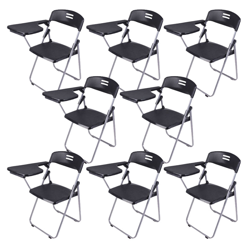 Mid-Back Conference Chair Contemporary Ergonomic Office Chair Black 8 Piece Set Clearhalo 'furn' 'furn_office_chair' 'Furniture' 'Office Chairs' 'Office Furniture' 'office_chair' 6212116