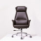 Modern Desk Chair High-Back Leather Computer Chair with Wheels Clearhalo 'furn' 'furn_office_chair' 'Furniture' 'Office Chairs' 'Office Furniture' 'office_chair' 6212129