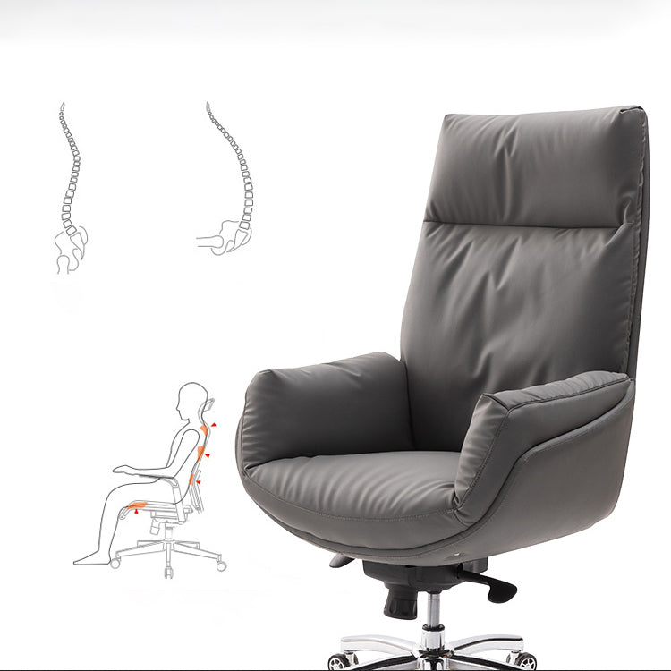 High Back Executive Chair Contemporary Adjustable Managers Chair Clearhalo 'furn' 'furn_office_chair' 'Furniture' 'Office Chairs' 'Office Furniture' 'office_chair' 6212162