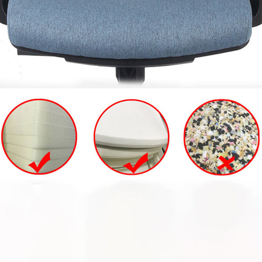 Sedia a braccio contemporanea armi fissi sedia da ufficio lombare a metà schiena