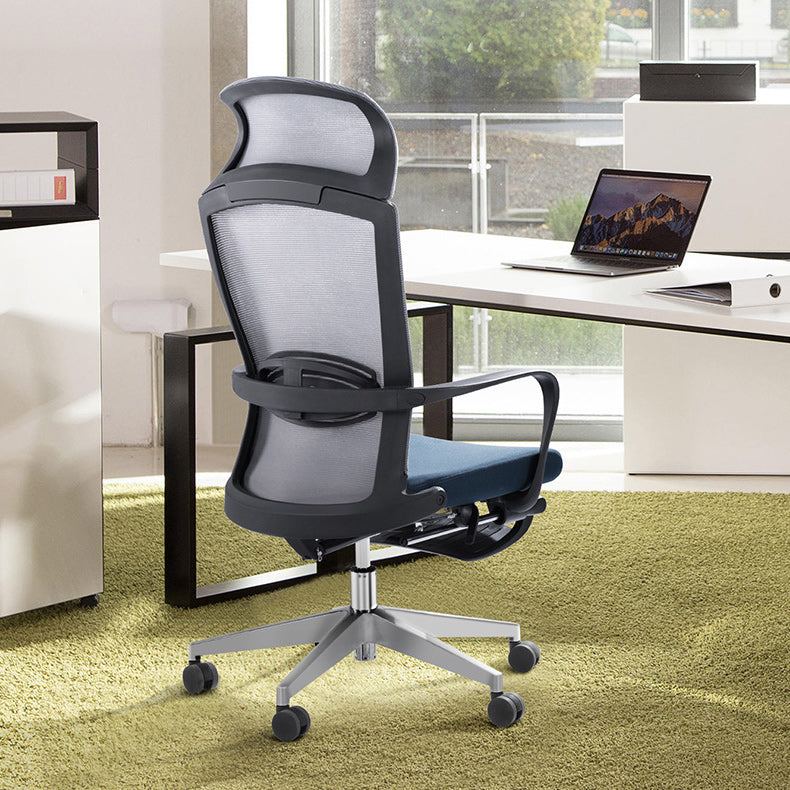Modern Pillow Included Chair with Wheels High-Back Mesh Desk Chair Clearhalo 'furn' 'furn_office_chair' 'Furniture' 'Office Chairs' 'Office Furniture' 'office_chair' 6212226