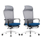 Modern Pillow Included Chair with Wheels High-Back Mesh Desk Chair Blue 2 Piece Set Clearhalo 'furn' 'furn_office_chair' 'Furniture' 'Office Chairs' 'Office Furniture' 'office_chair' 6212234
