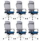Modern Pillow Included Chair with Wheels High-Back Mesh Desk Chair Blue 6 Piece Set Clearhalo 'furn' 'furn_office_chair' 'Furniture' 'Office Chairs' 'Office Furniture' 'office_chair' 6212238