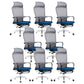 Modern Pillow Included Chair with Wheels High-Back Mesh Desk Chair Blue 8 Piece Set Clearhalo 'furn' 'furn_office_chair' 'Furniture' 'Office Chairs' 'Office Furniture' 'office_chair' 6212240