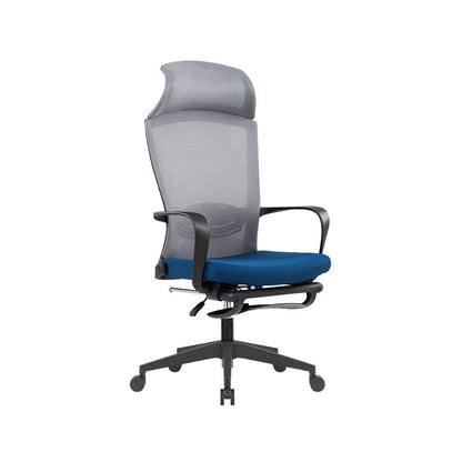 Modern Pillow Included Chair with Wheels High-Back Mesh Desk Chair Lake Blue 1 Piece Clearhalo 'furn' 'furn_office_chair' 'Furniture' 'Office Chairs' 'Office Furniture' 'office_chair' 6212241