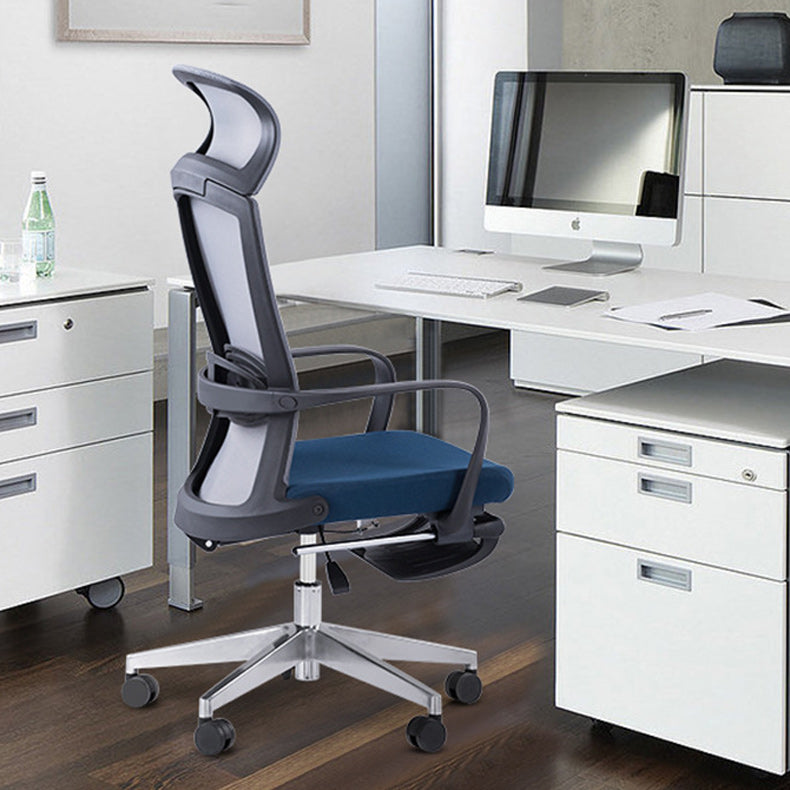 Modern Pillow Included Chair with Wheels High-Back Mesh Desk Chair Clearhalo 'furn' 'furn_office_chair' 'Furniture' 'Office Chairs' 'Office Furniture' 'office_chair' 6212244