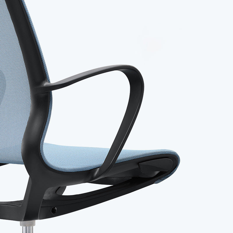 Modern Desk Chair Mesh Office Chair Mid-Back Chair with Wheels Clearhalo 'furn' 'furn_office_chair' 'Furniture' 'Office Chairs' 'Office Furniture' 'office_chair' 6212256