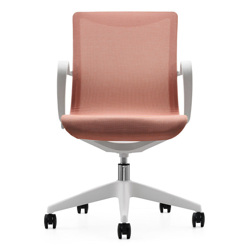 Modern Desk Chair Mesh Office Chair Mid-Back Chair with Wheels Clearhalo 'furn' 'furn_office_chair' 'Furniture' 'Office Chairs' 'Office Furniture' 'office_chair' 6212259