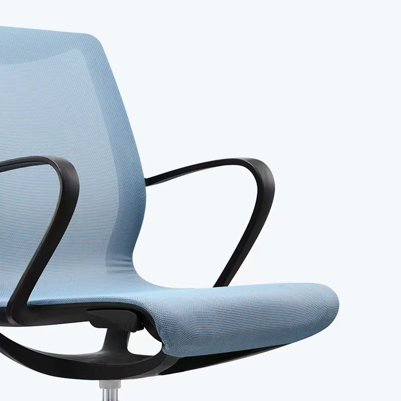 Modern Desk Chair Mesh Office Chair Mid-Back Chair with Wheels Clearhalo 'furn' 'furn_office_chair' 'Furniture' 'Office Chairs' 'Office Furniture' 'office_chair' 6212261