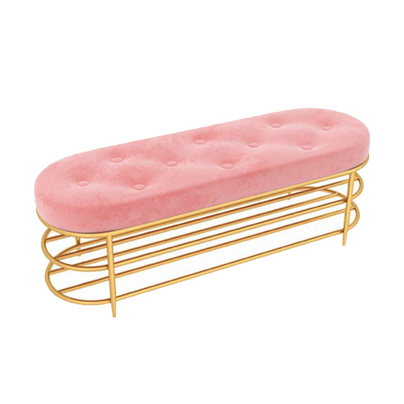 13.65-inch Width Bench Cushioned Modern Seating Bench with Shoe Storage Clearhalo 'Benches' 'Chairs & Seating' 'furn' 'furn_benches' 'Furniture' 'Living Room Furniture' 6212309