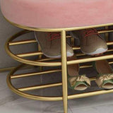 13.65-inch Width Bench Cushioned Modern Seating Bench with Shoe Storage Clearhalo 'Benches' 'Chairs & Seating' 'furn' 'furn_benches' 'Furniture' 'Living Room Furniture' 6212310