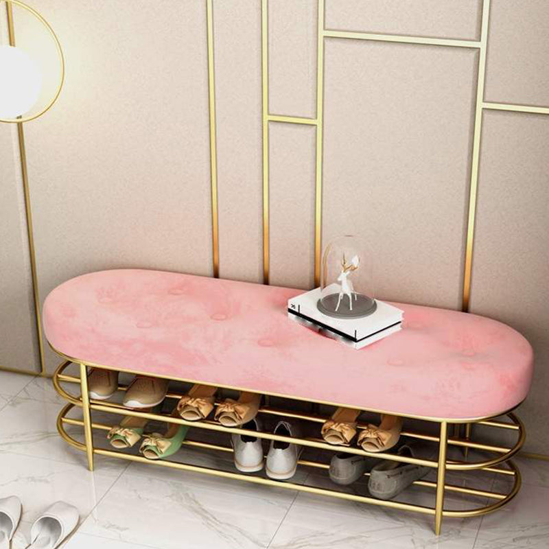 13.65-inch Width Bench Cushioned Modern Seating Bench with Shoe Storage Clearhalo 'Benches' 'Chairs & Seating' 'furn' 'furn_benches' 'Furniture' 'Living Room Furniture' 6212311