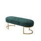 14.82-inch Width Modern Seating Bench Cushioned Metal Entryway Bench Green Clearhalo 'Benches' 'Chairs & Seating' 'furn' 'furn_benches' 'Furniture' 'Living Room Furniture' 6212336