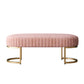14.82-inch Width Modern Seating Bench Cushioned Metal Entryway Bench Pink Clearhalo 'Benches' 'Chairs & Seating' 'furn' 'furn_benches' 'Furniture' 'Living Room Furniture' 6212339