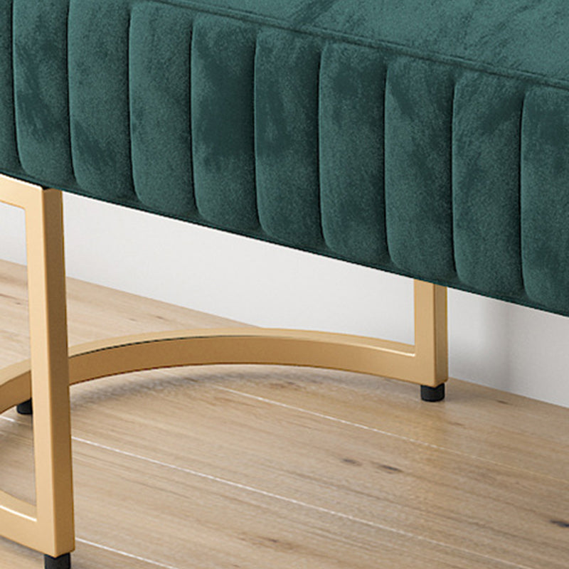 14.82-inch Width Modern Seating Bench Cushioned Metal Entryway Bench Clearhalo 'Benches' 'Chairs & Seating' 'furn' 'furn_benches' 'Furniture' 'Living Room Furniture' 6212341