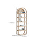 Estantería vertical moderna estantería de estantería natural cerrada para dormitorio