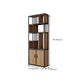 Metal and Wooden Bookcase Home Open Storage Bookshelf with 2 Doors Clearhalo 'Bookcases' 'furn' 'furn_bookcases' 'Furniture' 'Office Furniture' 6212369