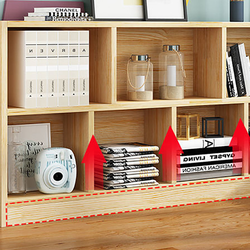 Contemporary Wood Bookcase Standard Bookshelf for Home Office 9.4" Wide Clearhalo 'Bookcases' 'furn' 'furn_bookcases' 'Furniture' 'Office Furniture' 6212421