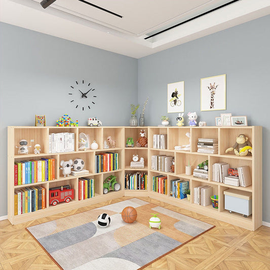 Libreria di libreria in legno contemporanea libreria sugli scaffali per la casa