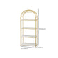 Glam Open Vertical Bookshelf Metal Etagere Shelf Bookcase for Home