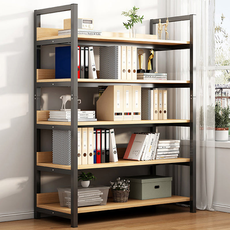 Metal Etagere Shelf Bookcase Vertical Open Book Shelf for Home