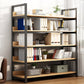 Metal Etagere Shelf Bookcase Vertical Open Book Shelf for Home