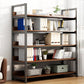 Metal Etagere Shelf Bookcase Vertical Open Book Shelf for Home
